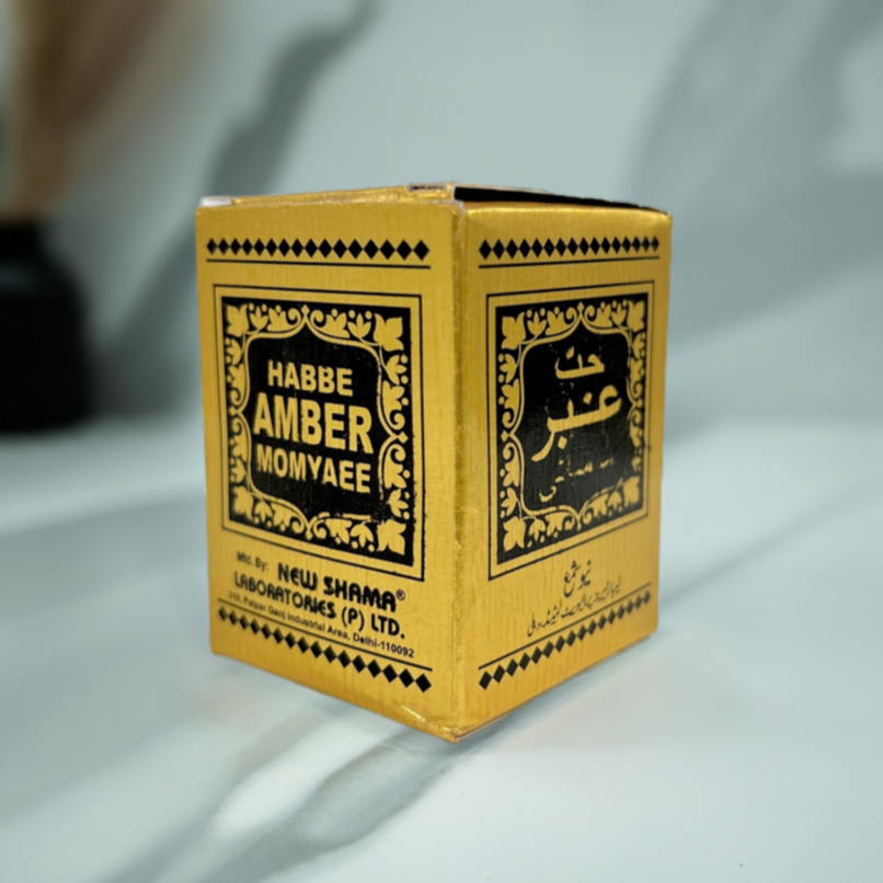 New Shama Habbe Amber Momyaee 10Pills – Traditional Unani Herbal Supplement