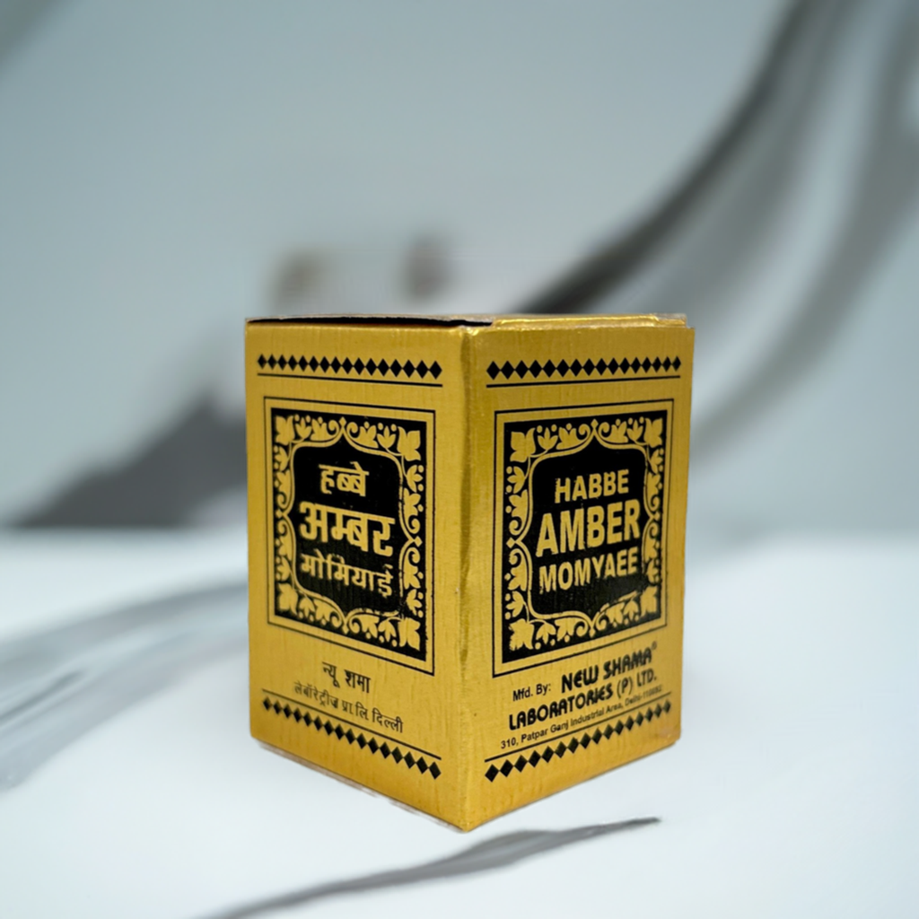 New Shama Habbe Amber Momyaee 10Pills – Traditional Unani Herbal Supplement