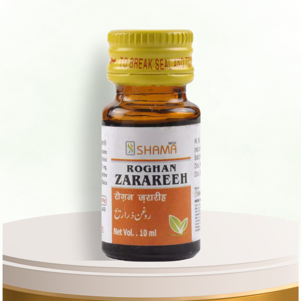 New Shama Roghan Zarareeh – Traditional Unani Herbal Hair Care Oil | 10 ml