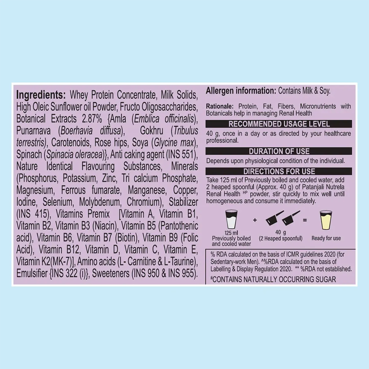 Nutrela Renal Health Powder 400g