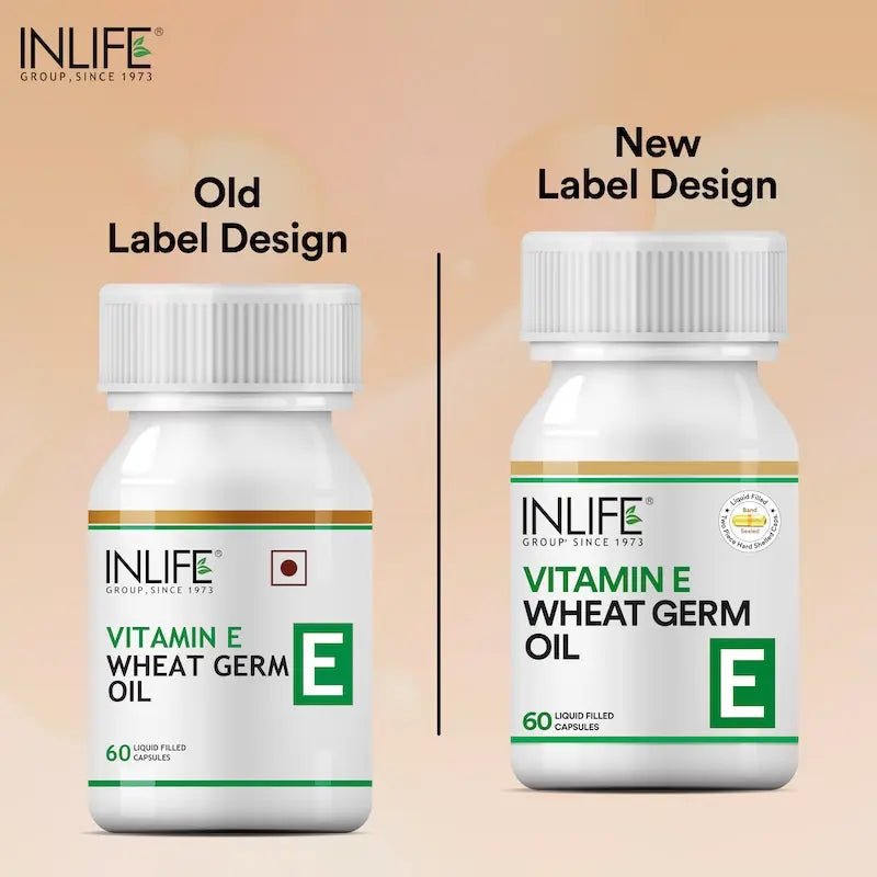 Inlife Vitamin E Wheat Germ Oil 60 Capsules