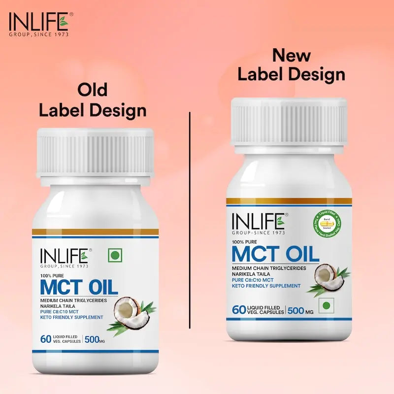 Inlife MCT Oil Supplement | 500mg | 60 Veg. Capsules - 6