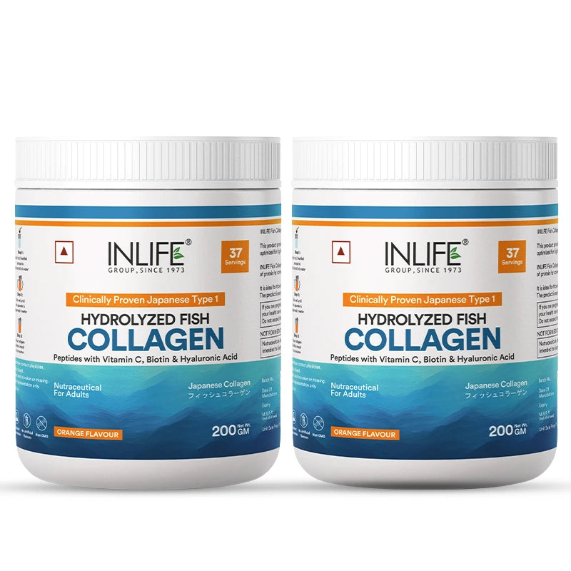 Inlife Japanese Marine Fish Collagen Supplements for Women & Men | Clinically Proven Ingredient | 200g Powder - 10