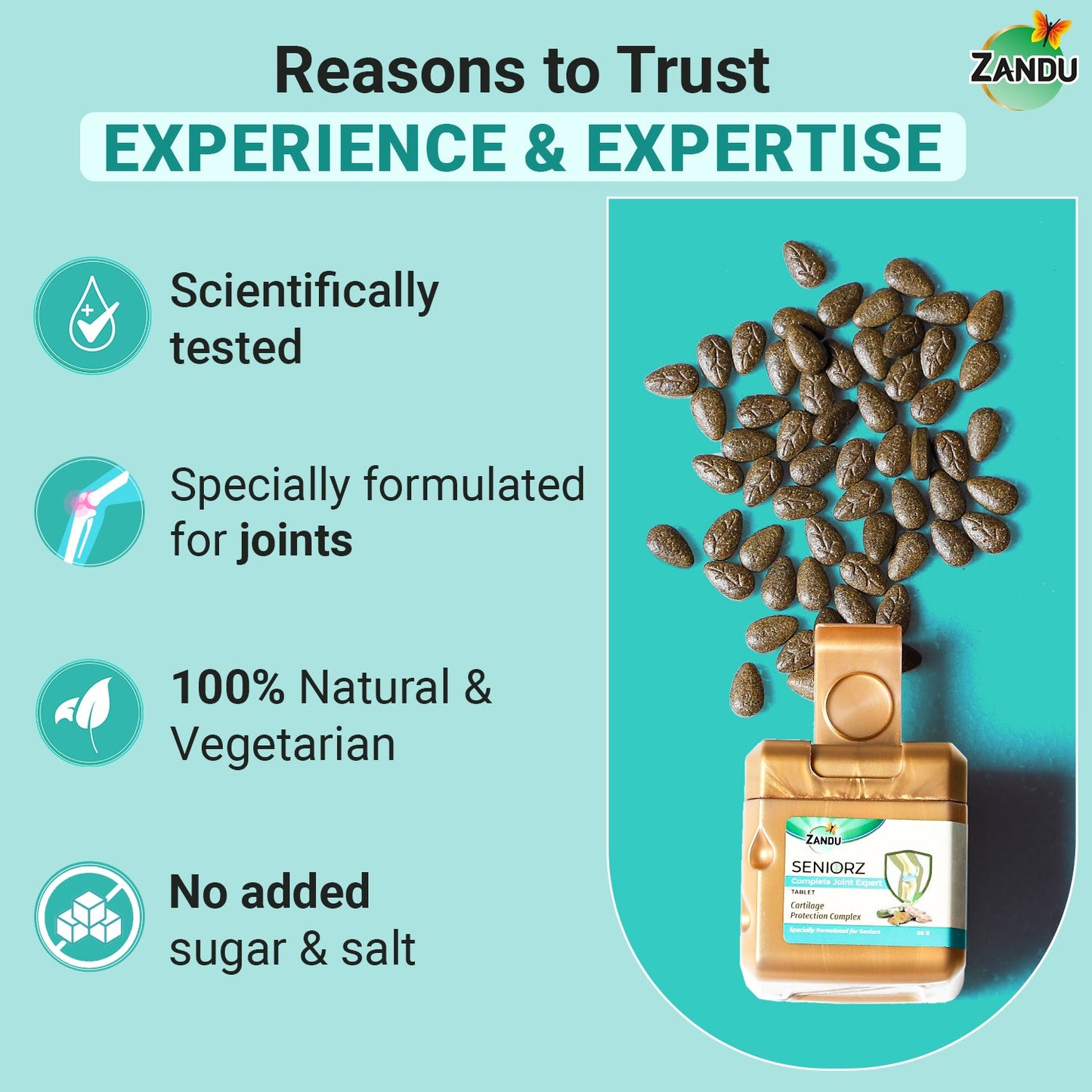 Zandu Seniorz Complete Joint Expert 60 Tablets