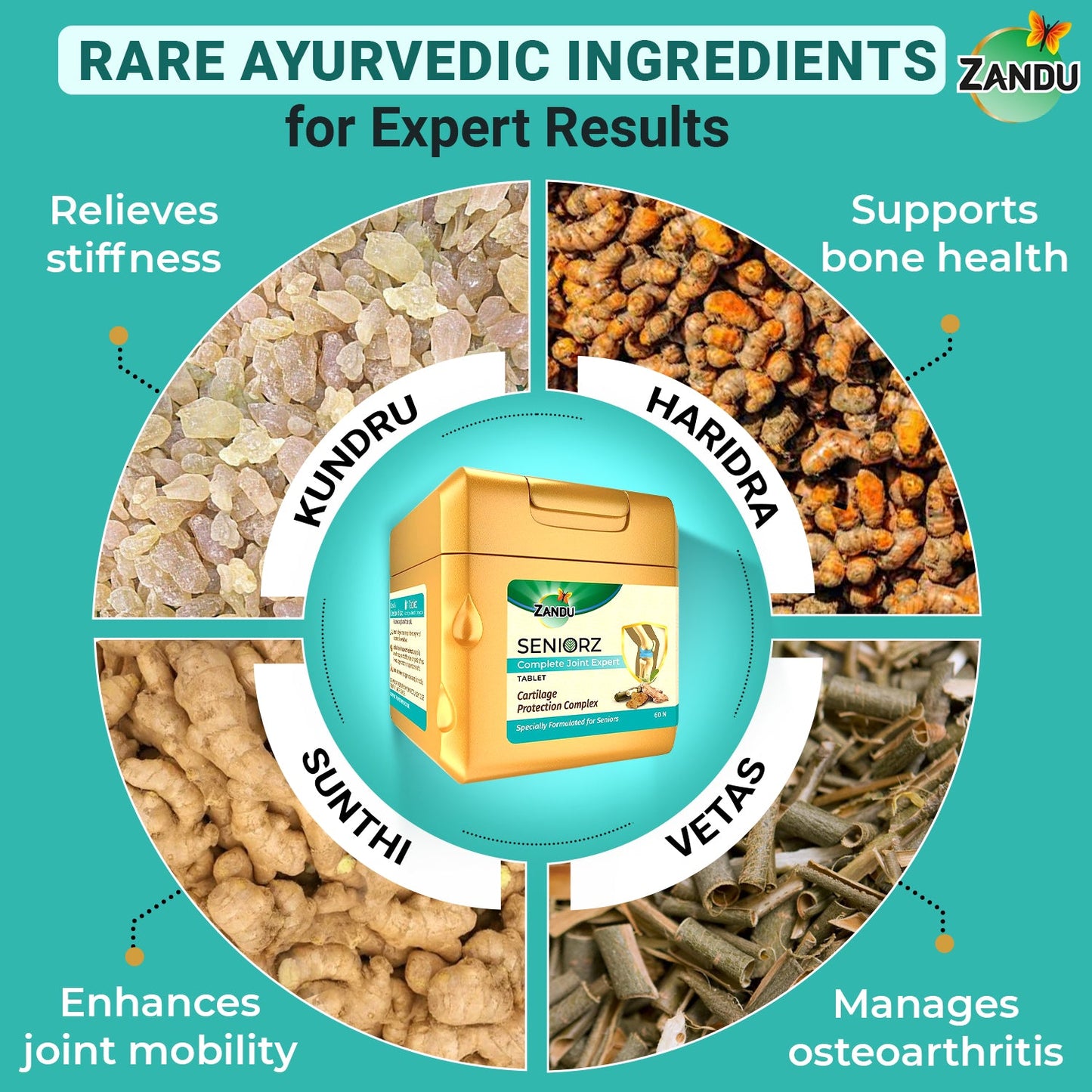 Zandu Seniorz Complete Joint Expert 60 Tablets