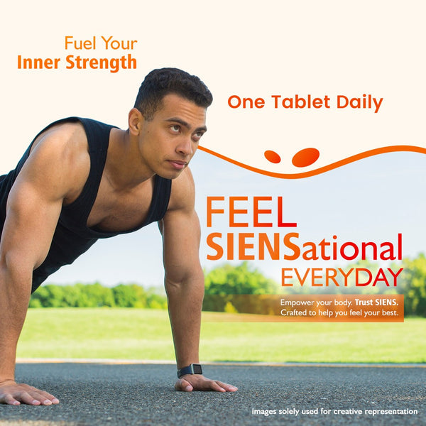 Siens By Dabur Multivitamin for Men | 34 nutrients to Support Energy, Muscle Function & Stamina