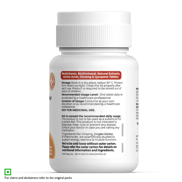 Siens By Dabur Multivitamin for Men | 34 nutrients to Support Energy, Muscle Function & Stamina