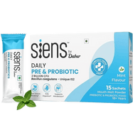 Siens By Dabur Daily Pre & Probiotics For Gut health
                    
                      - 15 Sachets