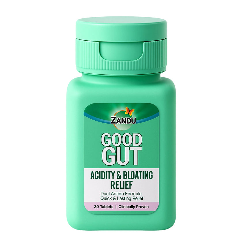 Zandu Good Gut Acidity & Bloating Relief 30 Tablets