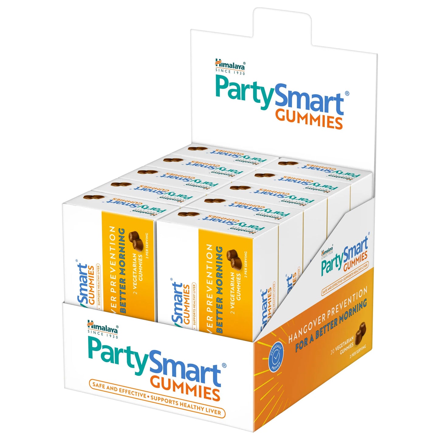 Box of Himalaya PartySmart Gummies on a white background