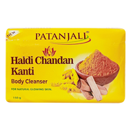 Patanjali Haldi Chandan Kanti Natural Body Soap 150 (Buy 3 Get 1)