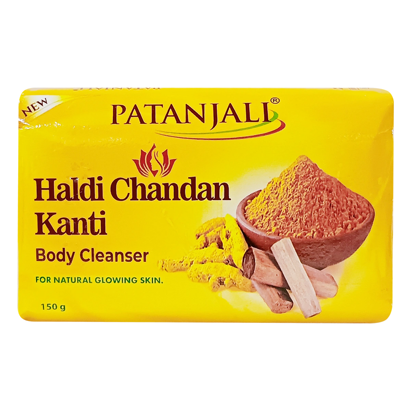 Patanjali Haldi Chandan Kanti Natural Body Soap 150 (Buy 3 Get 1)