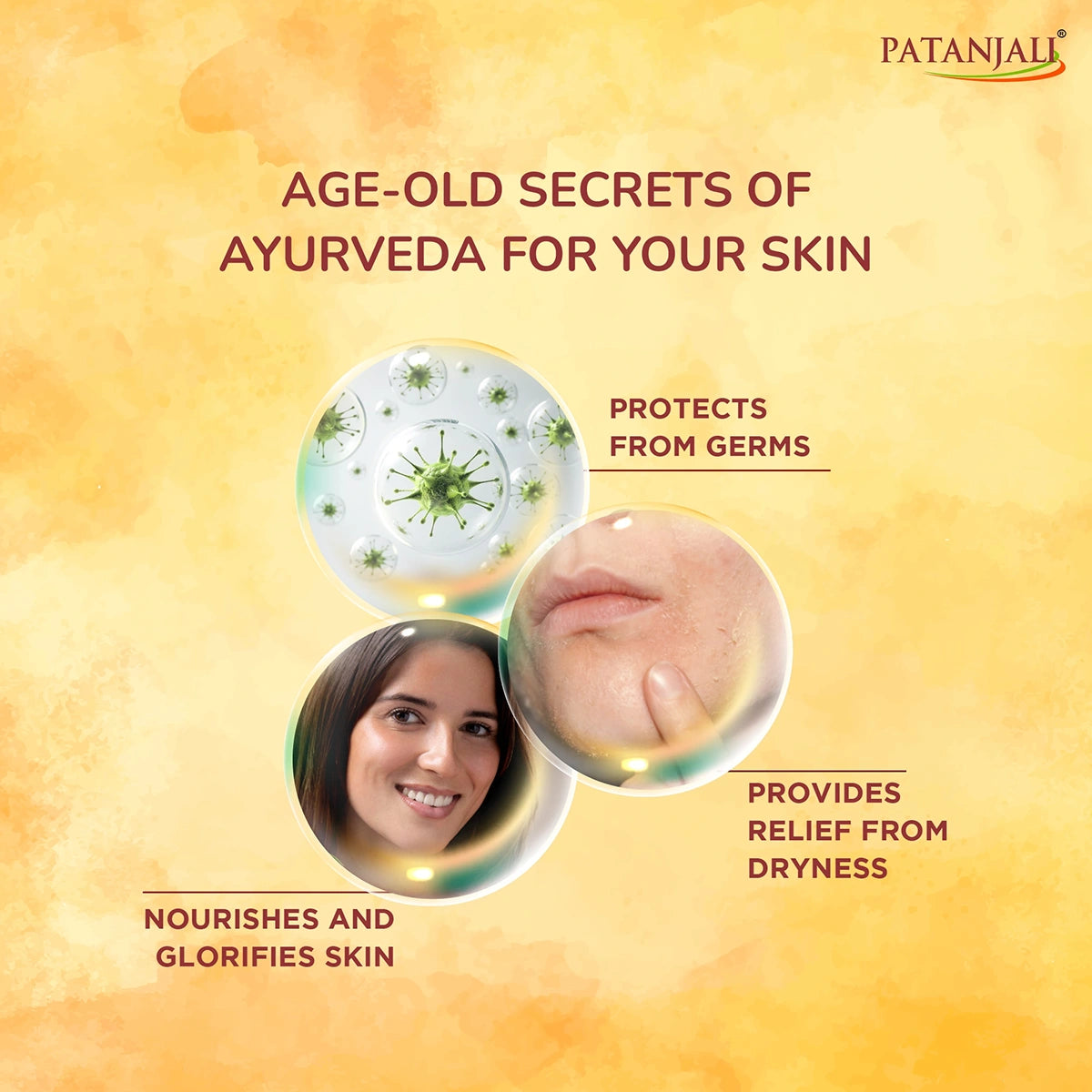 Patanjali Haldi Chandan Kanti Natural Body Soap 75g