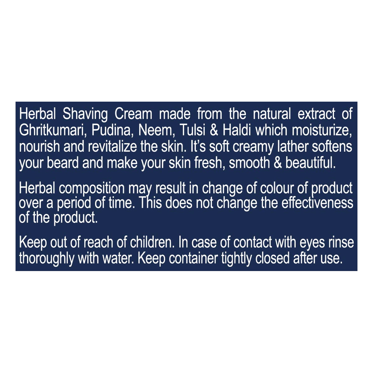 Patanjali Herbal Shaving Cream 80g