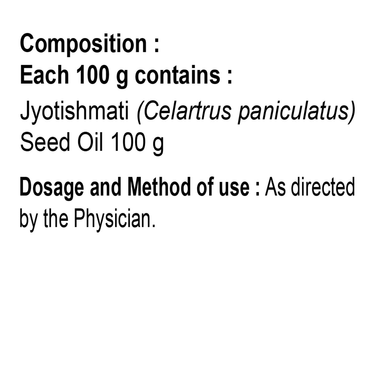 Patanjali Jyotishmati Taila (Virgin) 60ml