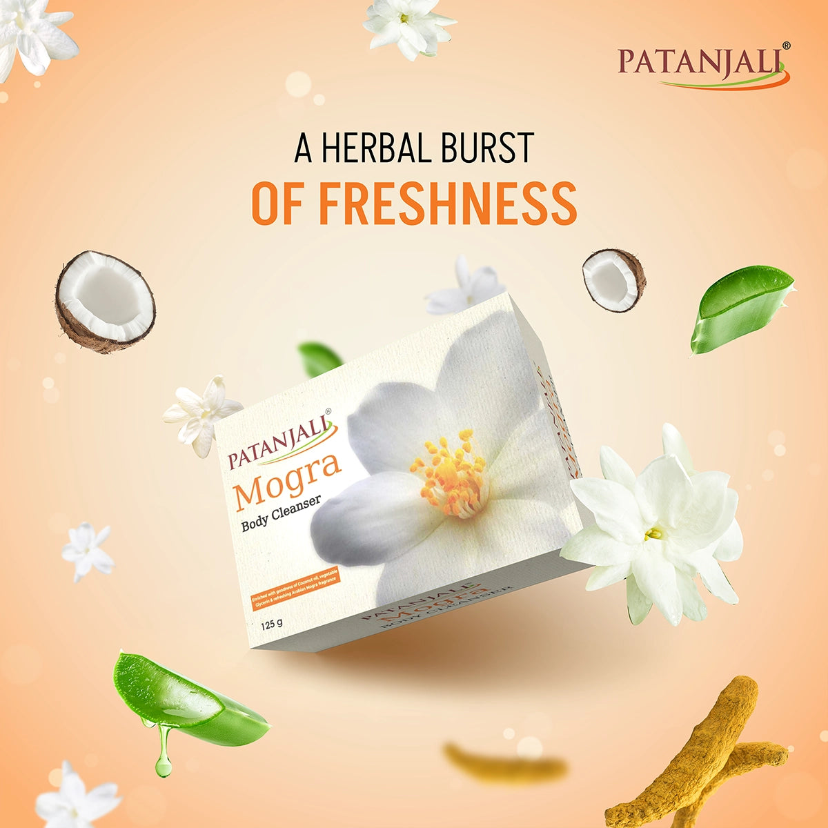 Patanjali Mogra Body Cleanser Soap 125g