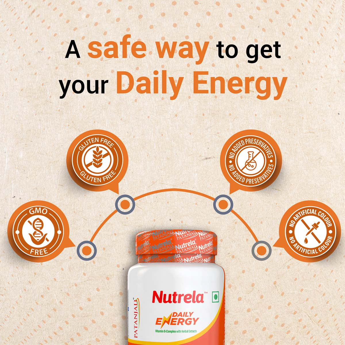 Patanjali Nutrela Daily Energy 30 Capsule 750mg