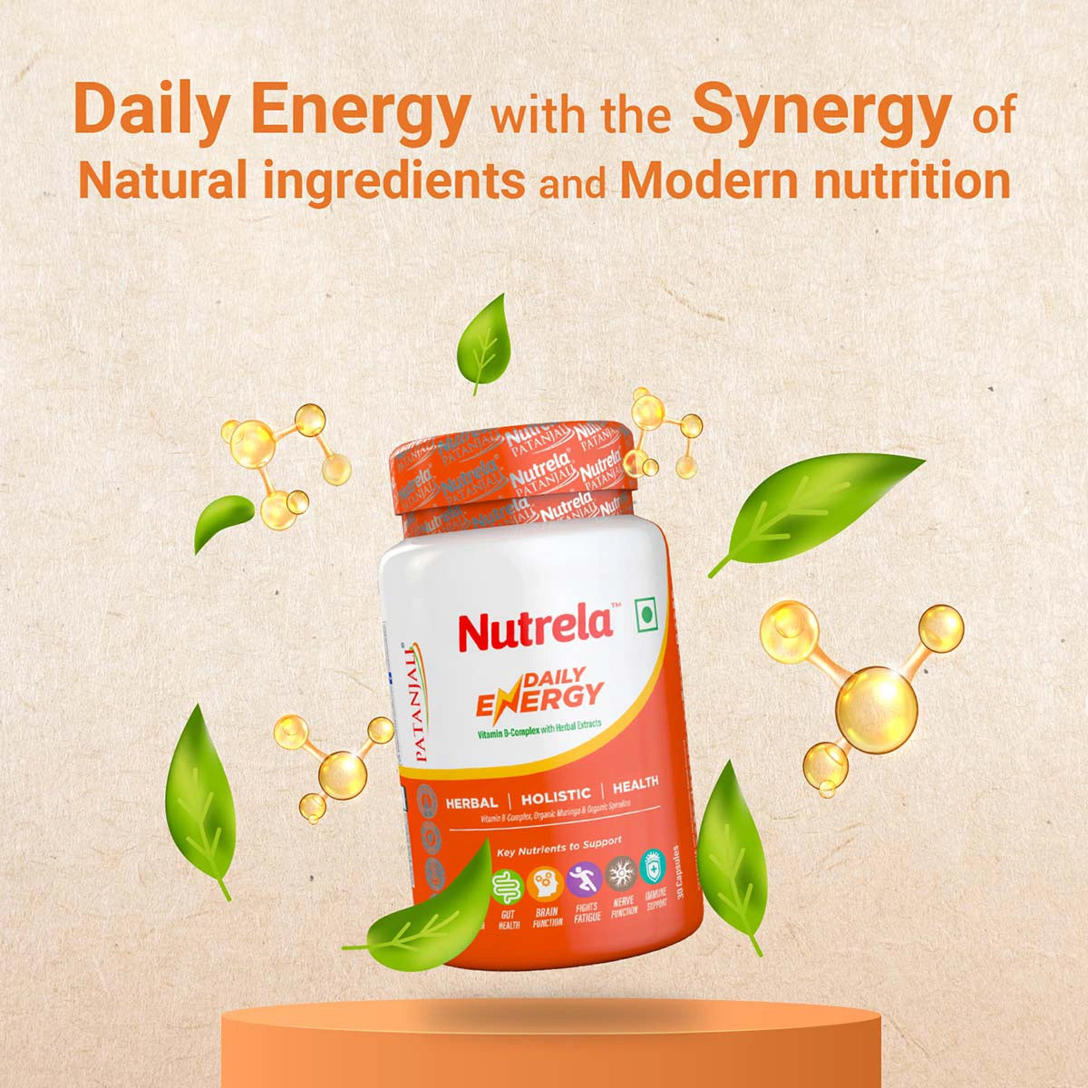 Patanjali Nutrela Daily Energy 30 Capsule 750mg