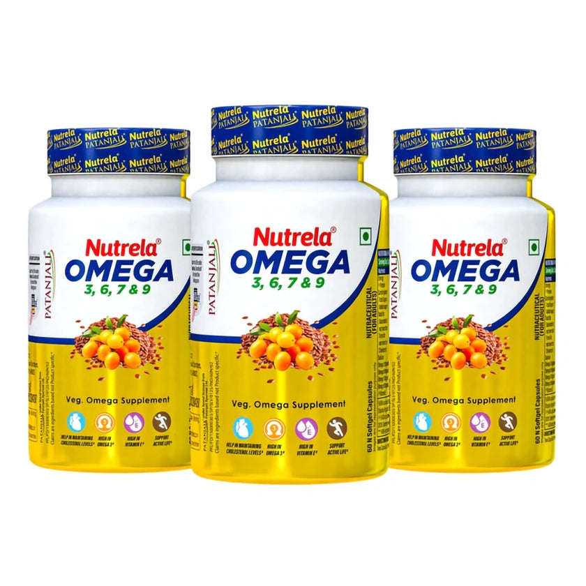Patanjali Nutrela Organic Omega 3 6 7 & 9 (pack of 3)