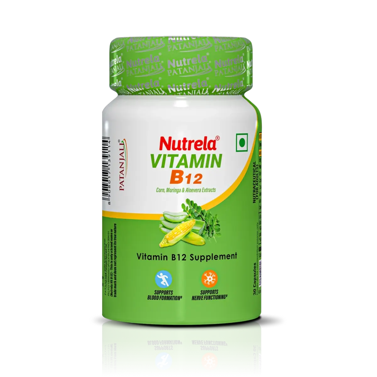 Patanjali Nutrela Vit B12 Natural 350 mg 30 Capsules
