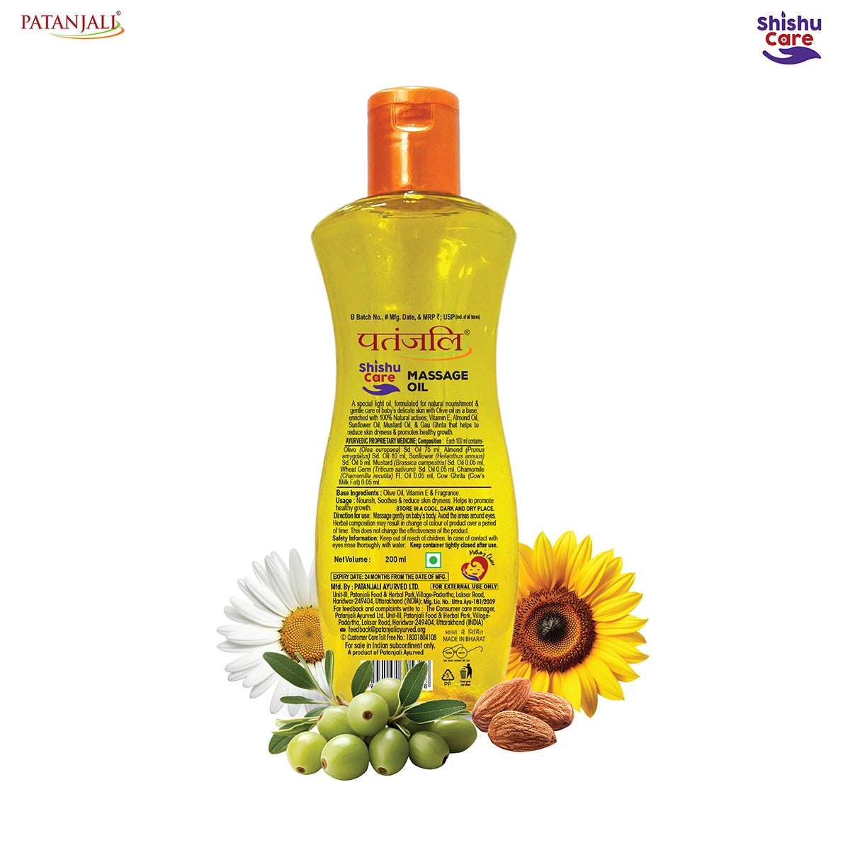 Patanjali Shishu Care Massage Oil 200ml