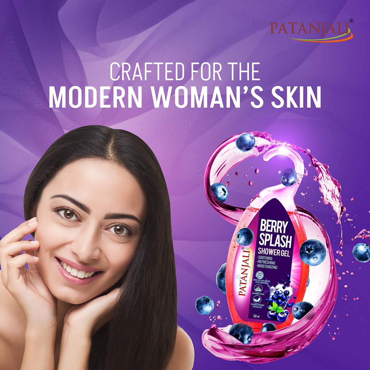 Patanjali Shower Gel Berry Splash 250ml
