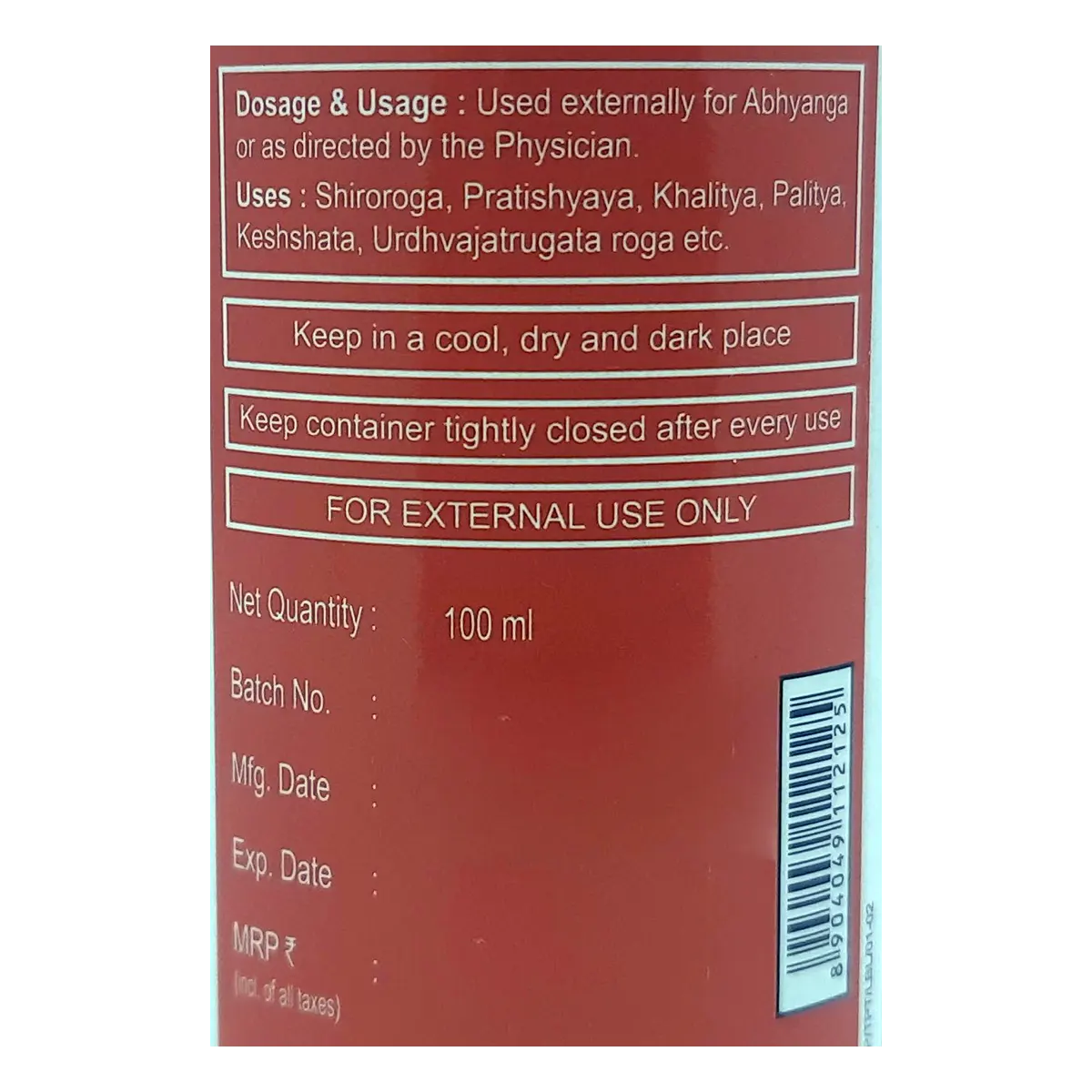Patanjali Triphaladi Taila 100ml