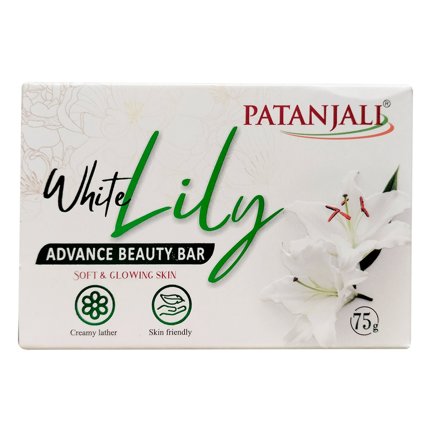 Patanjali White Lily Advance Beauty Bar 75g