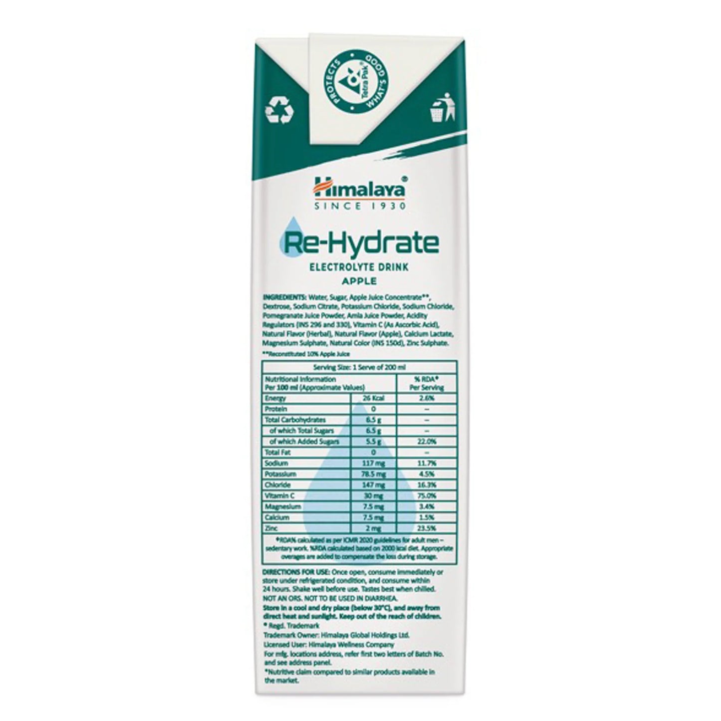 Himalaya Re-Hydrate 200ml (Pack Of 3)
