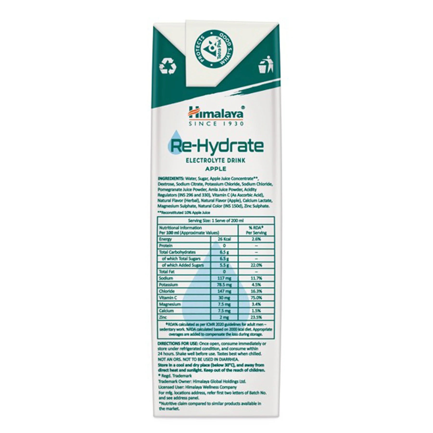 Himalaya Re-Hydrate 200ml (Pack Of 3)