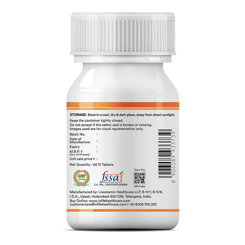 Inlife Turmeric Curcumin Supplement with Ginger & Black Pepper | 1605 mg per Serving | Natural Antioxidant Formula | Vegetarian Tablets - 10