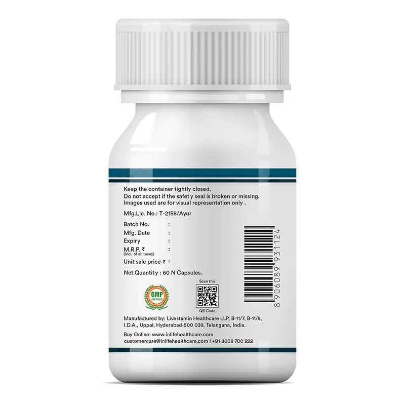 Inlife Brahmi Extract (Bacosides>20%) Supplement | Veg. Capsules - 5