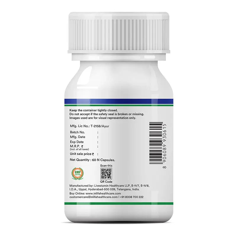 Inlife Immunity Plus Supplement, 500mg | 60 Veg. Capsules