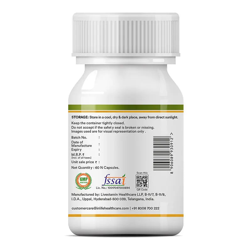 Inlife Ginkgo Biloba Supplement, 120mg | Veg. Capsules - 5