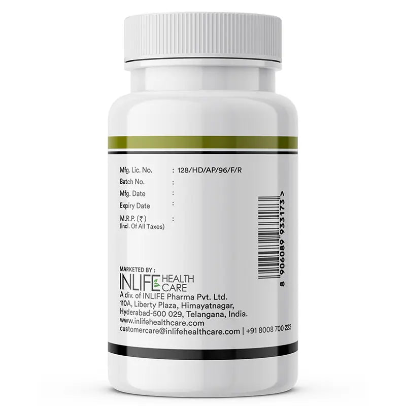 Inlife Biotin 10mg Tablets | Vitamin B7 Supplement 60 Tablets