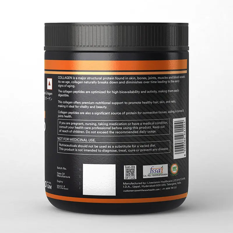 Inlife Hydrolyzed Japanese Collagen Peptides | with Biotin, Hyaluronic Acid & Glucosamine HCl | 200g Powder - 7