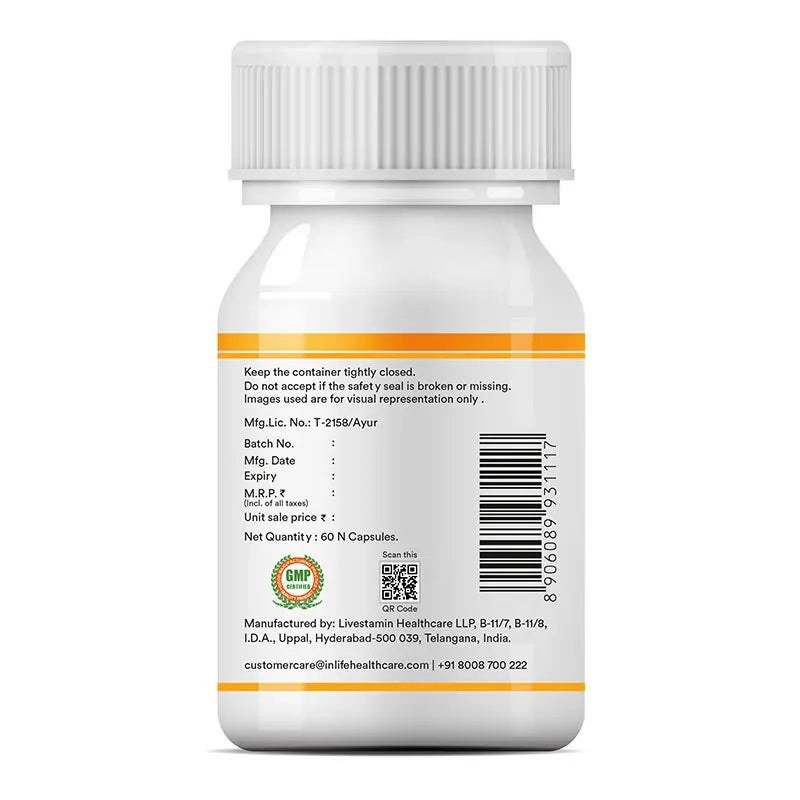 Inlife Pumpkin Seed Extract Supplement | 500mg | 60 Veg. Capsules