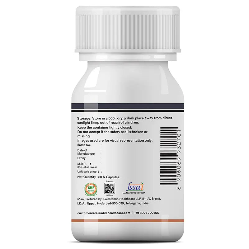 Inlife PCOS Balance Supplement for Women | Veg. Capsules - 5