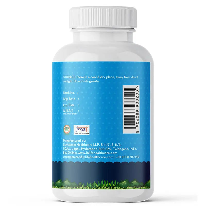 Inlife  Calcium Tablets for Dogs Cats with Vitamin D3 | Stronger Bones, Teeth & Joint Support In Pets 60 Tablets