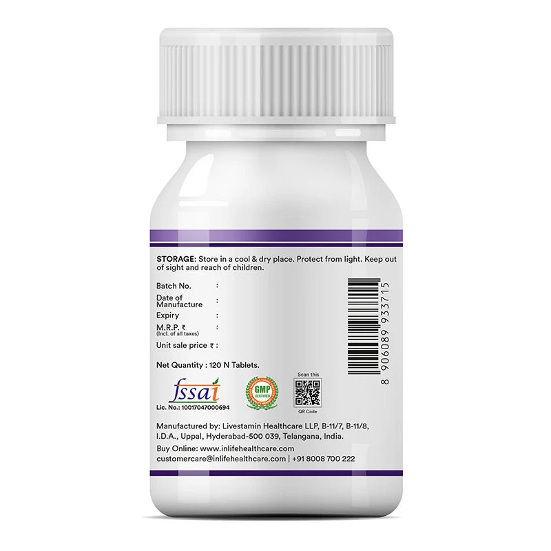 Inlife Melatonin 3mg tablets for Men & Women| Natural Sleep Aid | Vegetarian Tablets - 9