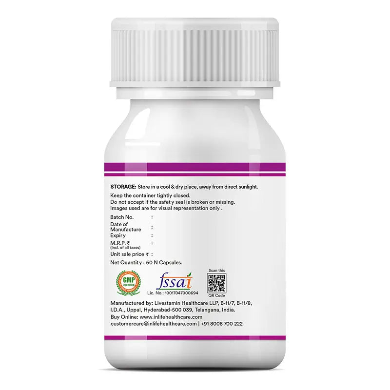 Inlife Alpha Lipoic Acid (ALA) 300mg 60 Capsules