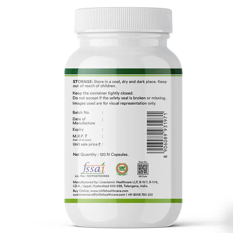 Inlife Magnesium Glycinate with Zinc + Calcium with Vitamin D3 | Vegetarian Combo Pack - 10