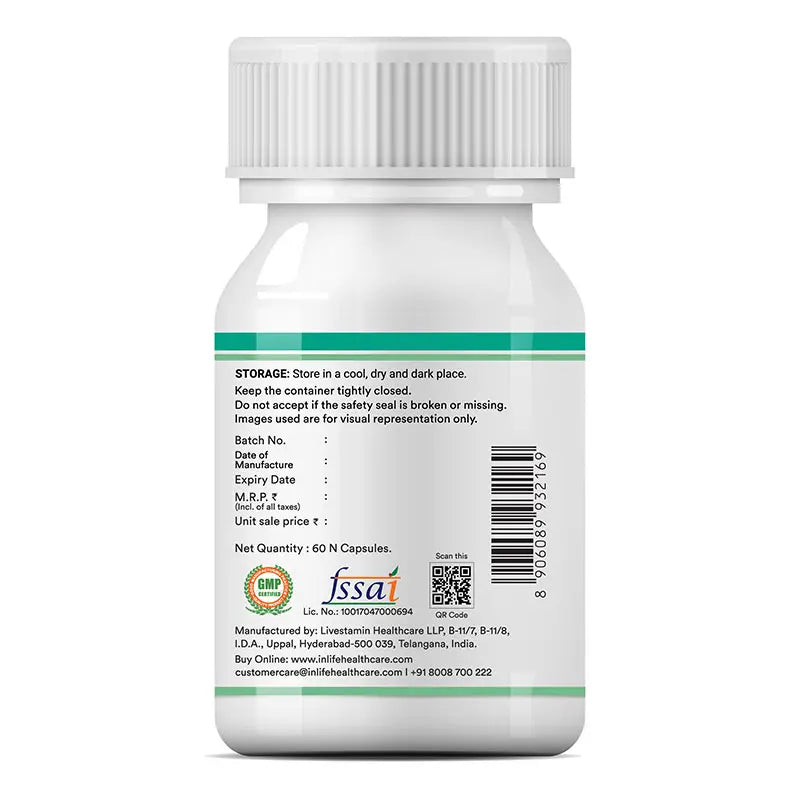 Inlife Lung Detox Supplement | Veg Capsules - 6