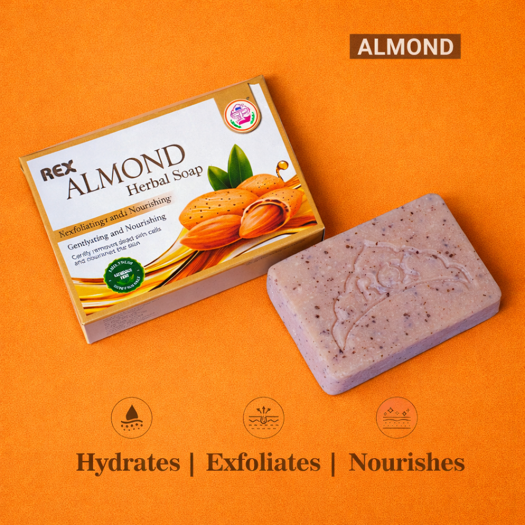 Rex Almond Herbal Soap 100g