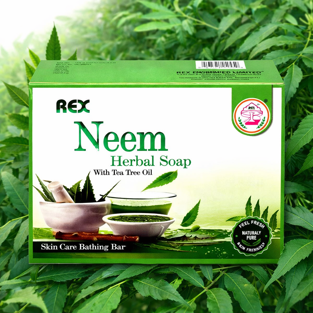Rex Neem Herbal Soap 100g (Pack of 2)