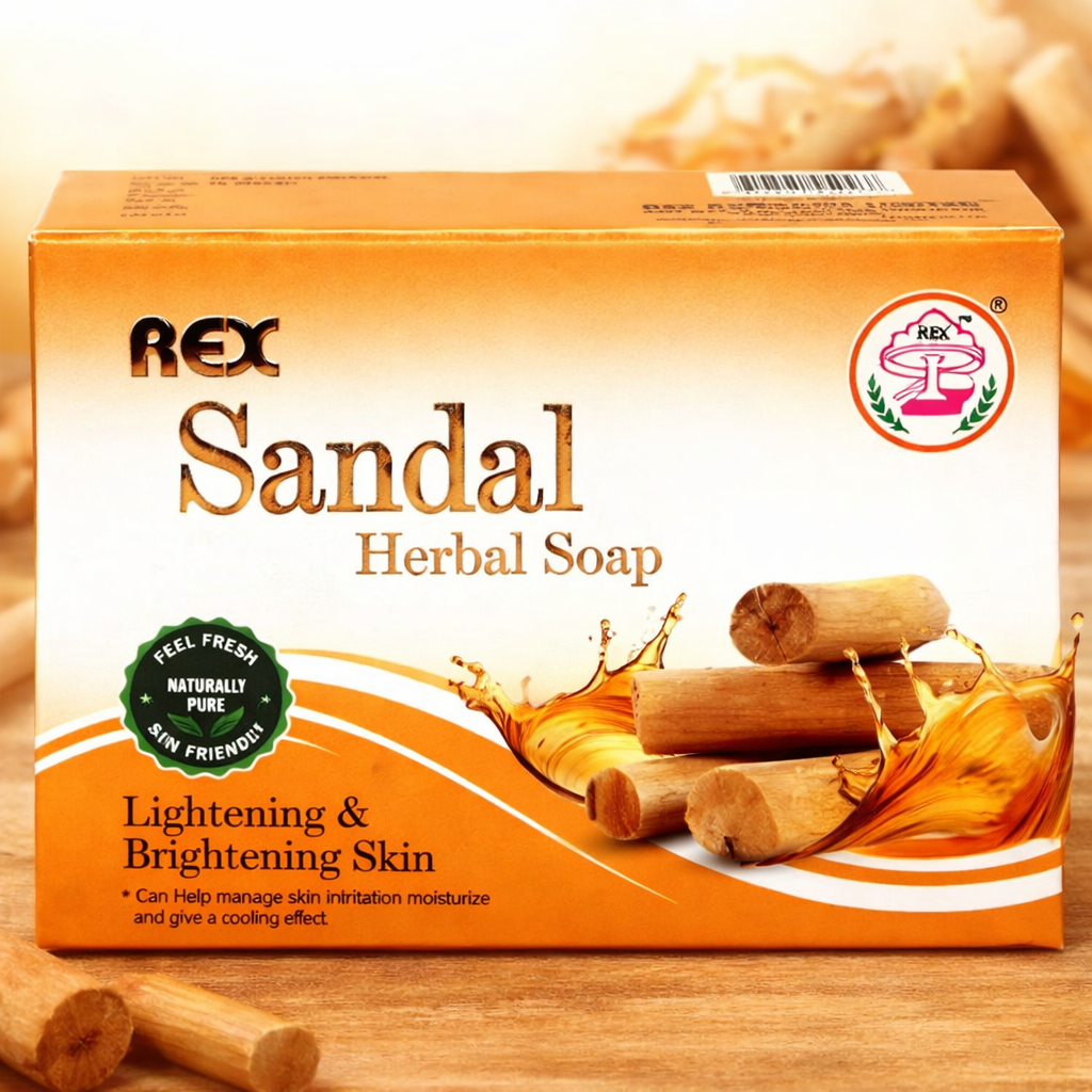 Rex Sandal Herbal Soap 100g (Pack of 2)