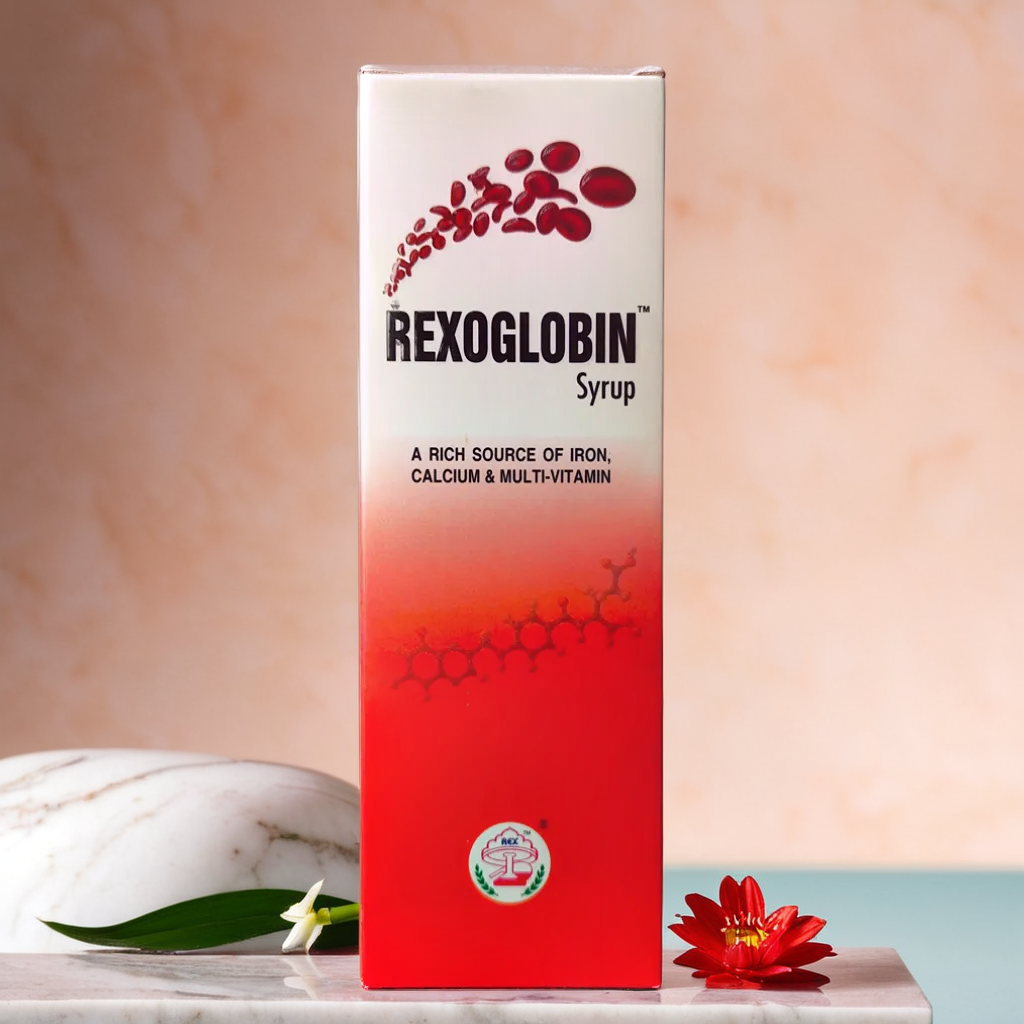Rexoglobin Syrup 200ml – Iron and Vitamin-Enriched Herbal Tonic