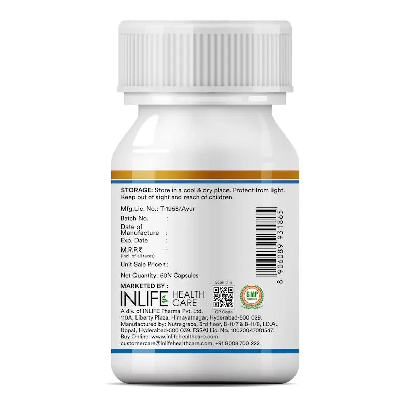 Inlife MCT Oil Supplement | 500mg | 60 Veg. Capsules - 7