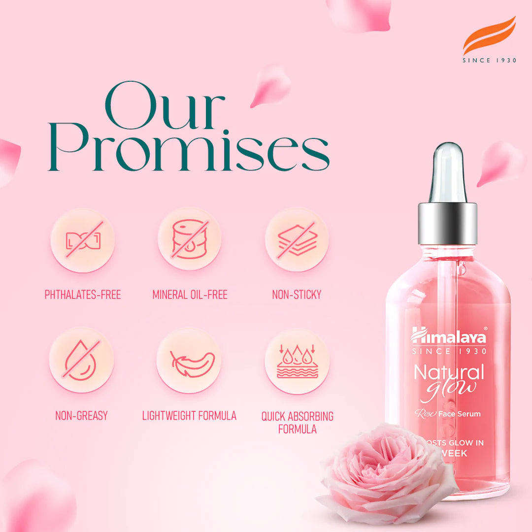Natural Glow Rose Face Serum 30ml