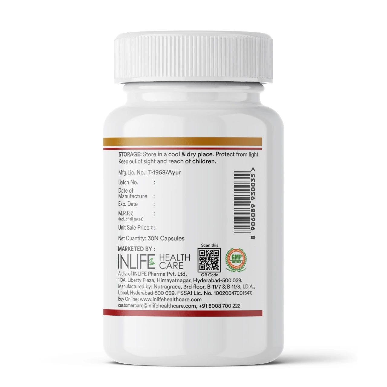 Inlife Sea Buckthorn Oil Omega 3 6 7 9 Fatty Acids Supplement | 500mg | Veg. Capsules - 6